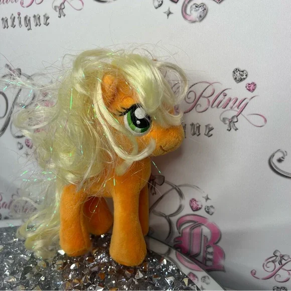 Ty my little pony orange apples sparkly yellow hair horse plush toy stuffie cute - Picture 4 of 6